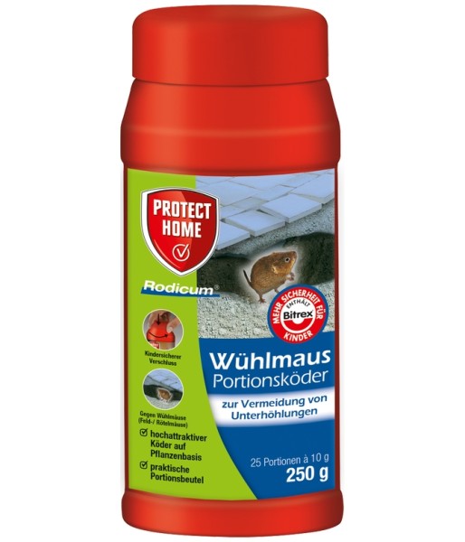 Protect Home Rodicum Wühlmaus Portionsköder 250 g